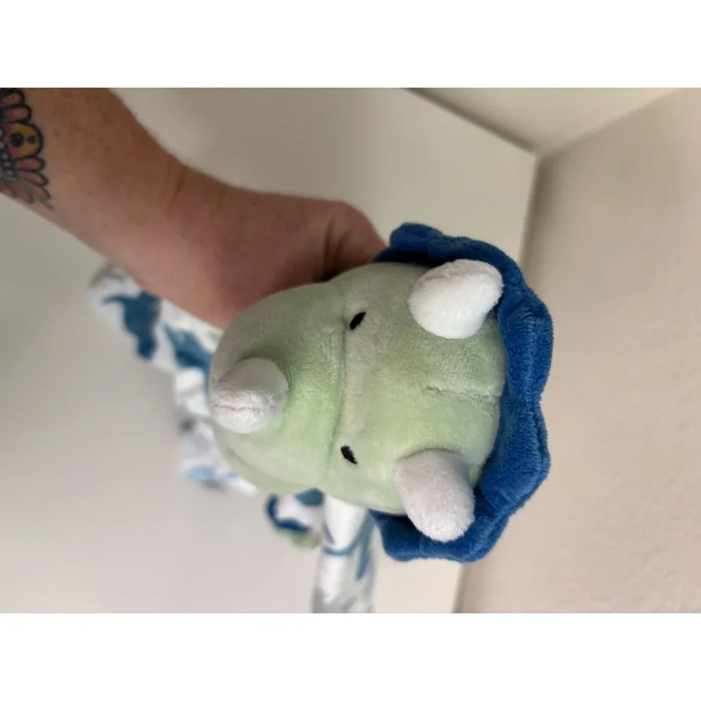 Dinosaur Baby Lovey Plush Security Blanket WalMart Baby Essentials Triceratops
